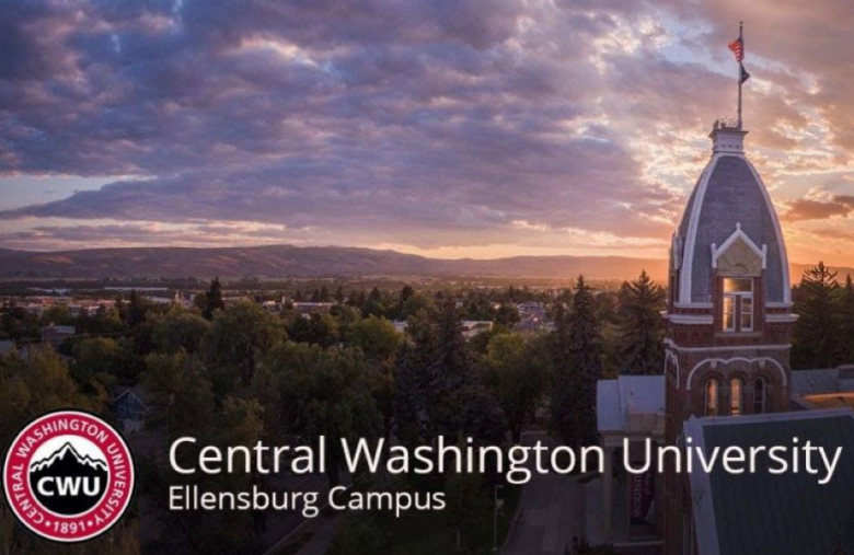 Central Washington University at sunset